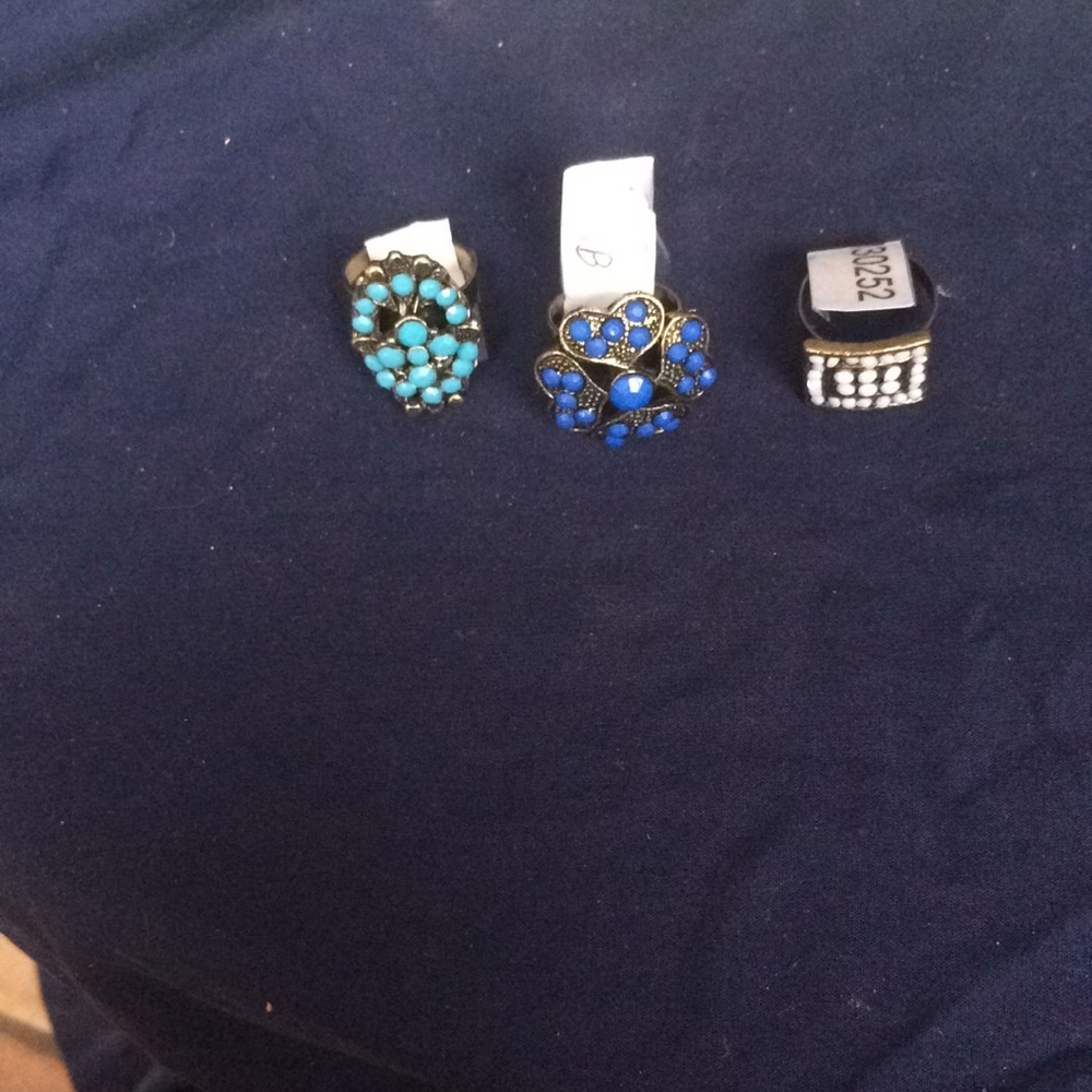 Lot of 3 fashion rings